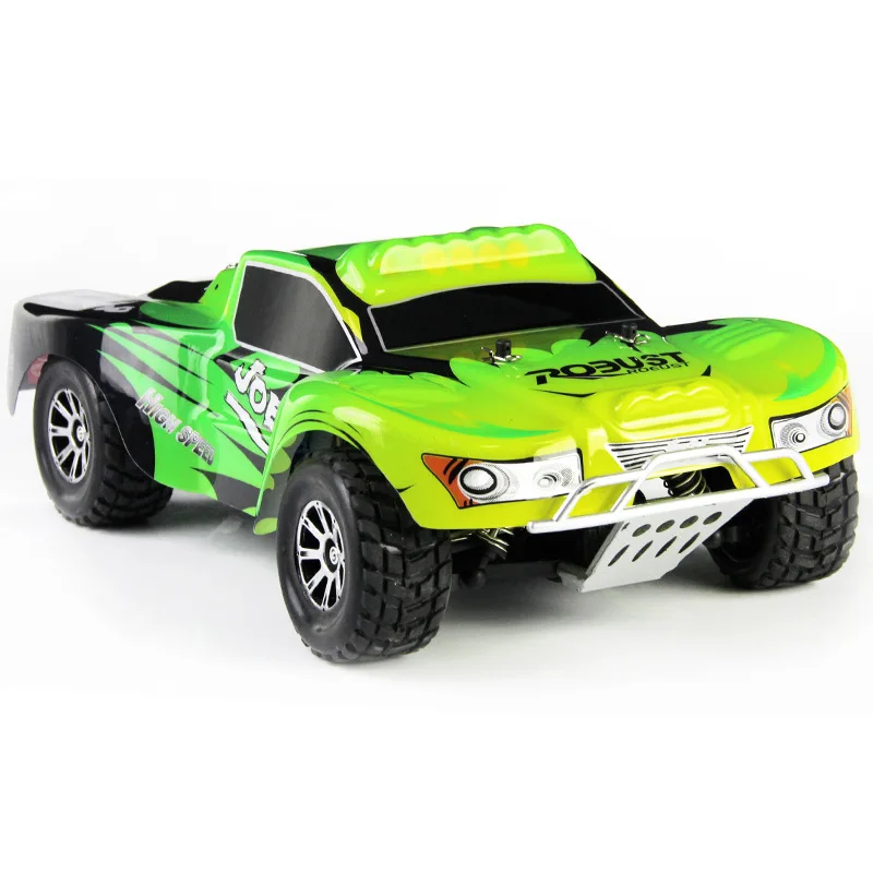 

Weili A969 1: 18 Four-Wheel Drive Fully Ratio Remote Control Short Truck 2.4G Shock-resistant Remote Control High-Speed Car Mode