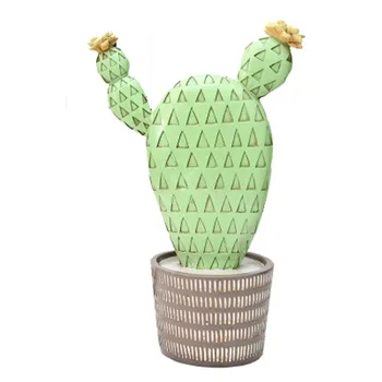

Nordic Vintage Cactus Potted Abstract Art Decoration Rresin Desktop Display Props Light Luxury Furnishings A758