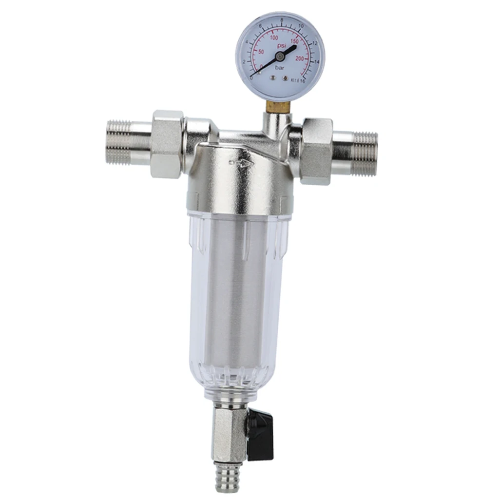 500 Micron Household Mesh Sediment Trapper Water Filter System 3/4'