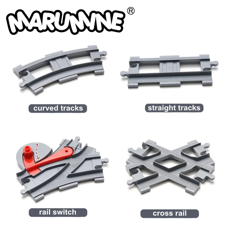 Детский конструктор Marumine Duplo железнодорожный переключатель треки игрушки