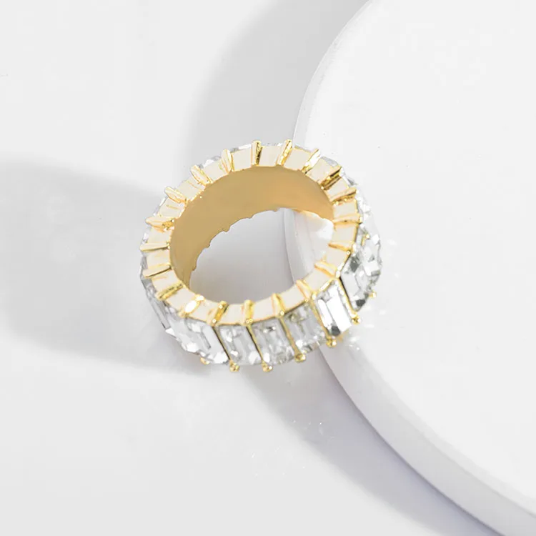 CARSINEL бренд Новые Модные Цветные Кристальные кубические циркониевые кольца для женщин золотые круглые кольца на пальцы - Цвет основного камня: 11