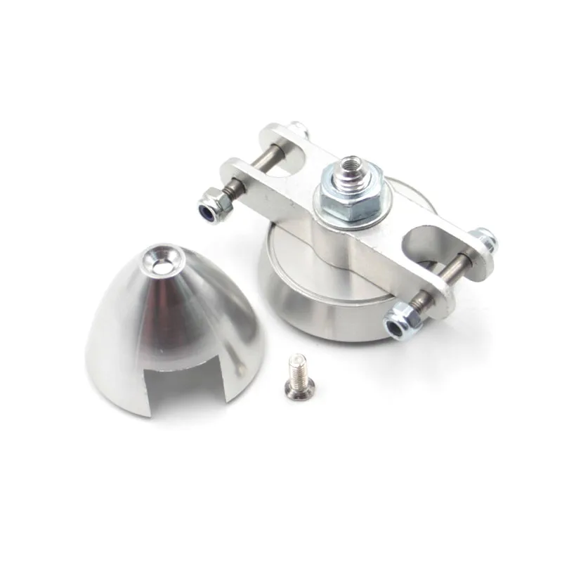 Silver Aluminum Alloy Folding Propeller Spinner Cover D28 D33 D38 D43 D48mm Shaft Diameter 3.0/3.17/4.0/5.0mm for RC Glider DIY 6