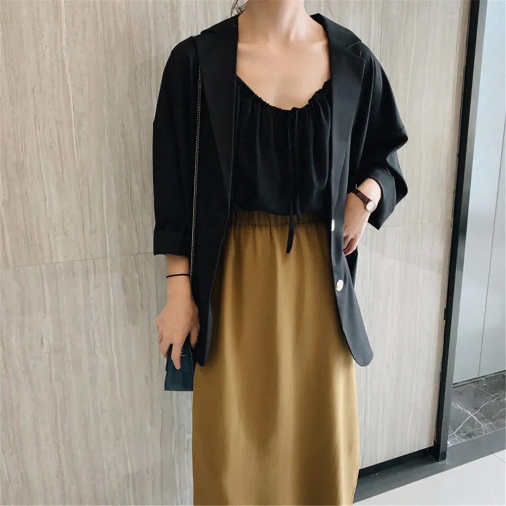 Autumn Office women Black Jacket Slim Suit clothes 2019 Woman Working Suit vadim blazer women's tops Ladies Business Suit (8)