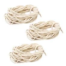 3 шт 10 м хлопок плетеный шнур 5 мм Ювелирные изделия браслет ожерелье Бисероплетение Шнур