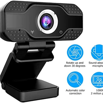 

Professional 1080P Full HD Webcam Desktop USB Camera with Microphone for Laptop PC Computer Video Parts