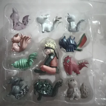

10pcs/set 5-8cm NEW Hot Naruto Bijuu Uzumaki Kurama kyuubi Action Figure Model Toys Gife