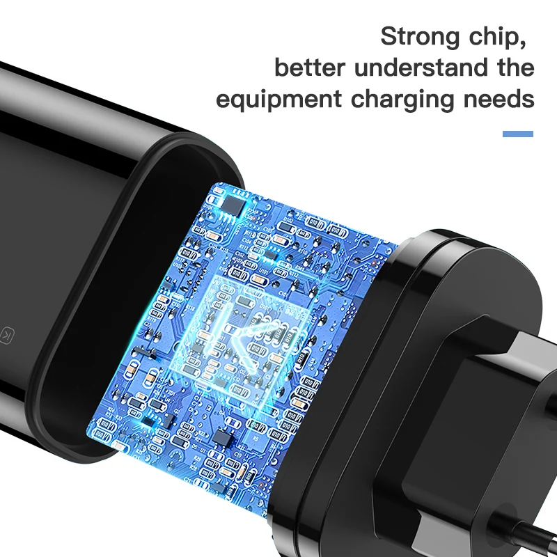 KUULAA Quick Charge 3 0 USB зарядное устройство 30 Вт QC3.0 QC быстрой зарядки мульти штекер