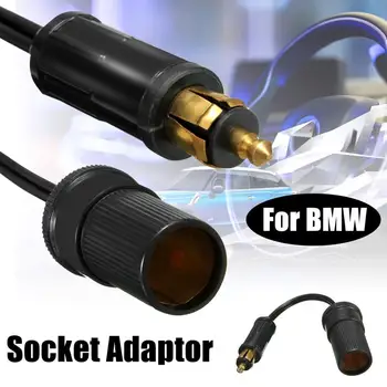 

Vehemo 12V Black Cigarette Lighter Socket Adaptor Plug Plug Socket Adaptor Plug Bus Socket Adaptor ATV Truck Stable Boat for BMW