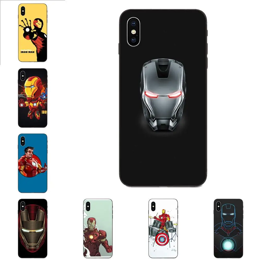 Комиксов Marvel Мстители Железный человек для Galaxy C5 C7 J1 J2 J3 J330 J5 J6 J7 J730 M20 M30 Ace Core Max