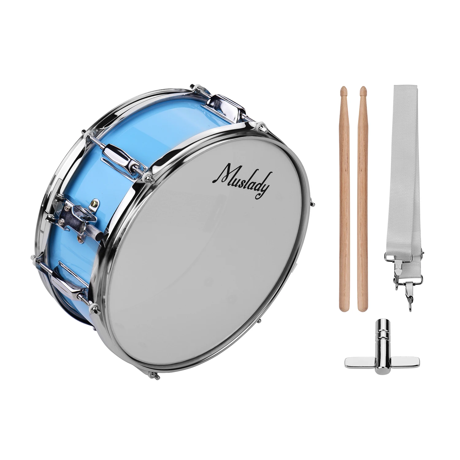 Muslady 12 дюймов ударная головка Snare с барабанными палочками плечевой ремень