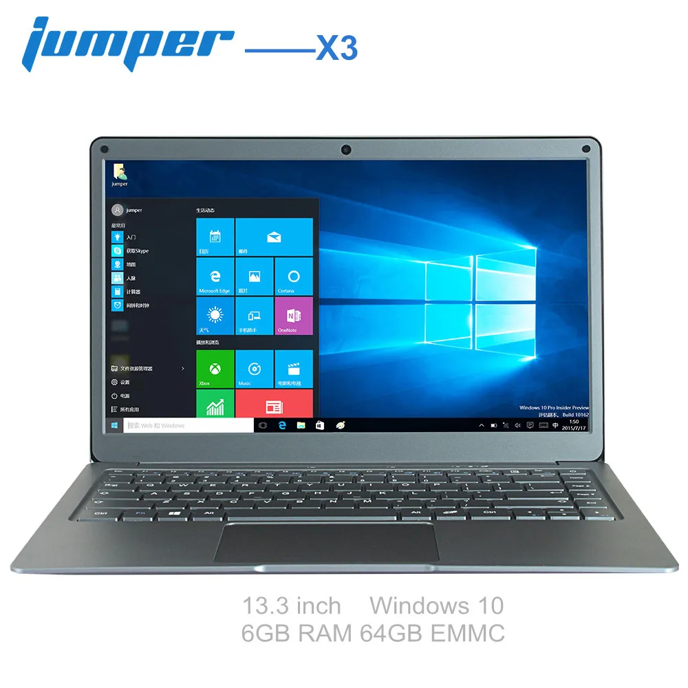 Jumper EZbook X3 Ноутбук 13 3 дюймов Windows10 ноутбук Intel Apollo Lake N3350 6 ГБ ОЗУ 64 Гб EMMC PC ips экран M.2