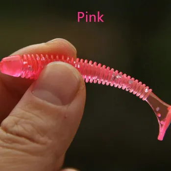 

10pcs/lot Soft Rubber Bait Fishing Lure Wobbler Soft Worm Carp Fishing Bait Artificial Silicone Swimbait Carp Tackle 7cm