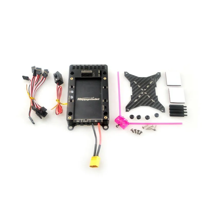 Servo Power Distribution Servo Section Board 5V-12V With Dual Power Input Wire & Electronic Switch For RC Gasoline Airplane