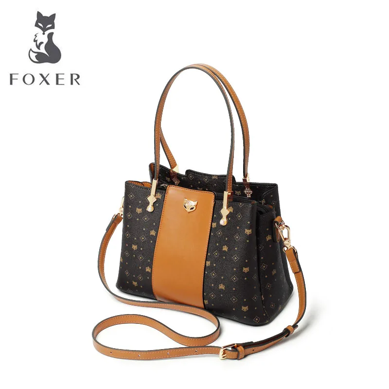 FOXER сумка для матери среднего возраста 2019 Новая модная атмосферная старая