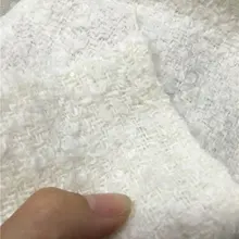 Твидовая ткань молочно-белая цена за 1 метр 59"