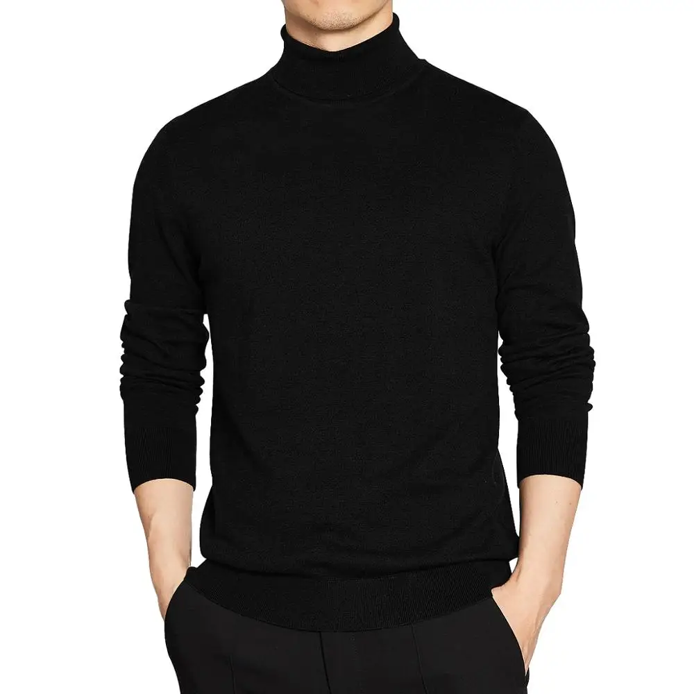 High Quality Turtleneck Sweater Men 