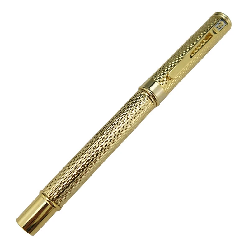 belas ondulações pettern prata & cor dourada para escrever presente caneta