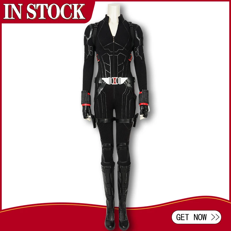 

In Stock Avengers 4 Endgame Cosplay Black Widow Natasha Romanoff Costume Jumpsuit Props Halloween Women Adult Outfit Custom Made