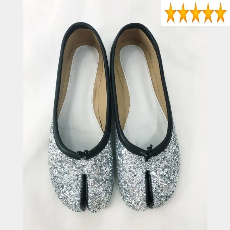 

Women Fashion Flat Silver Sequins Flats Espadrilles Party Slip-On Shallow Shoes Female Spring Autumn New Ladies Loafers