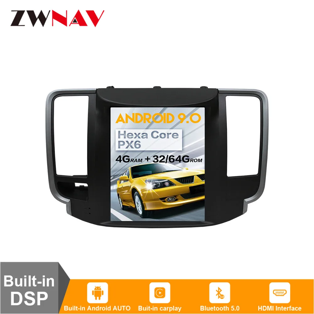 Android 9 64+ 4G Tesla с DSP Carplay Автомобильный мультимедийный плеер стерео для NISSAN Teana 2008-2011 автоматическое радио GPS навигация