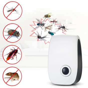 

Electronic Ultrasonic Pest Repeller Insects Control Non-toxic Ants Mosquito Repelling Mouse Mice Pests Repeller US AC90V-250V