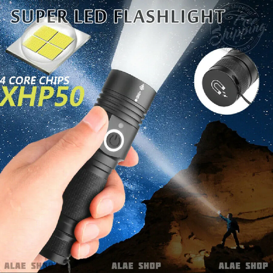 XHP50 светодиодный фонарь 4 режима наружный фонарь с дисплеем заряда Taschenlampe Jagdlampe кемпинговая лампа из алюминиевого сплава аккумулятор 1x18650