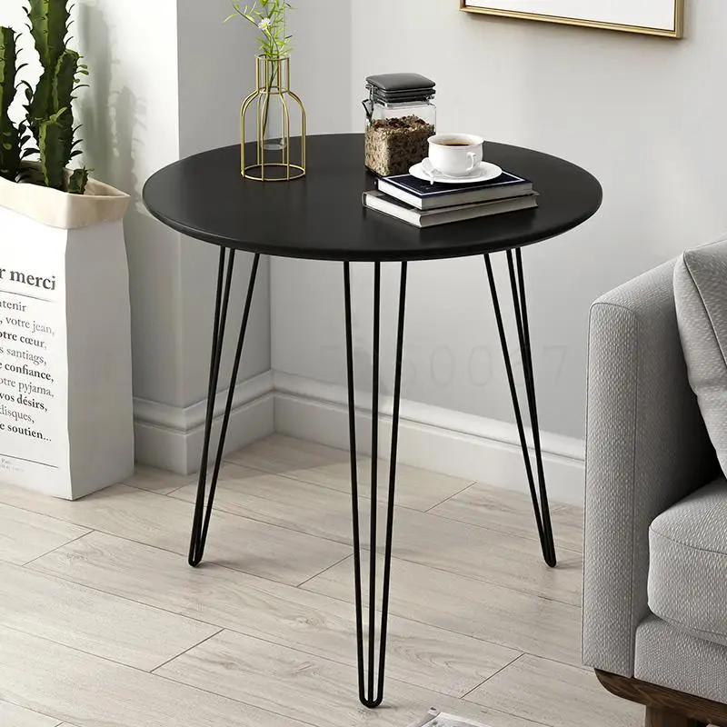 

Nordic Tea Table Simple Modern Living Room Small Round Table Creative Sofa Side Several Simple Small Family Balcony Small Tea Ta