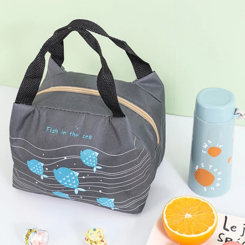 Модная Экологичная многоразовая изолированная сумка для обеда, портативная водонепроницаемая сумка Bento, многоразовая сумка-холодильник для пикника, сумка-Органайзер, сумка для обеда