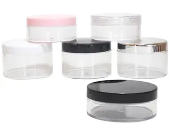 

30g/50g Portable Plastic Powder Box Empty Loose Powder Pot With Sieve Mirror Cosmetic Sifter Loose Jar Travel Makeup Container