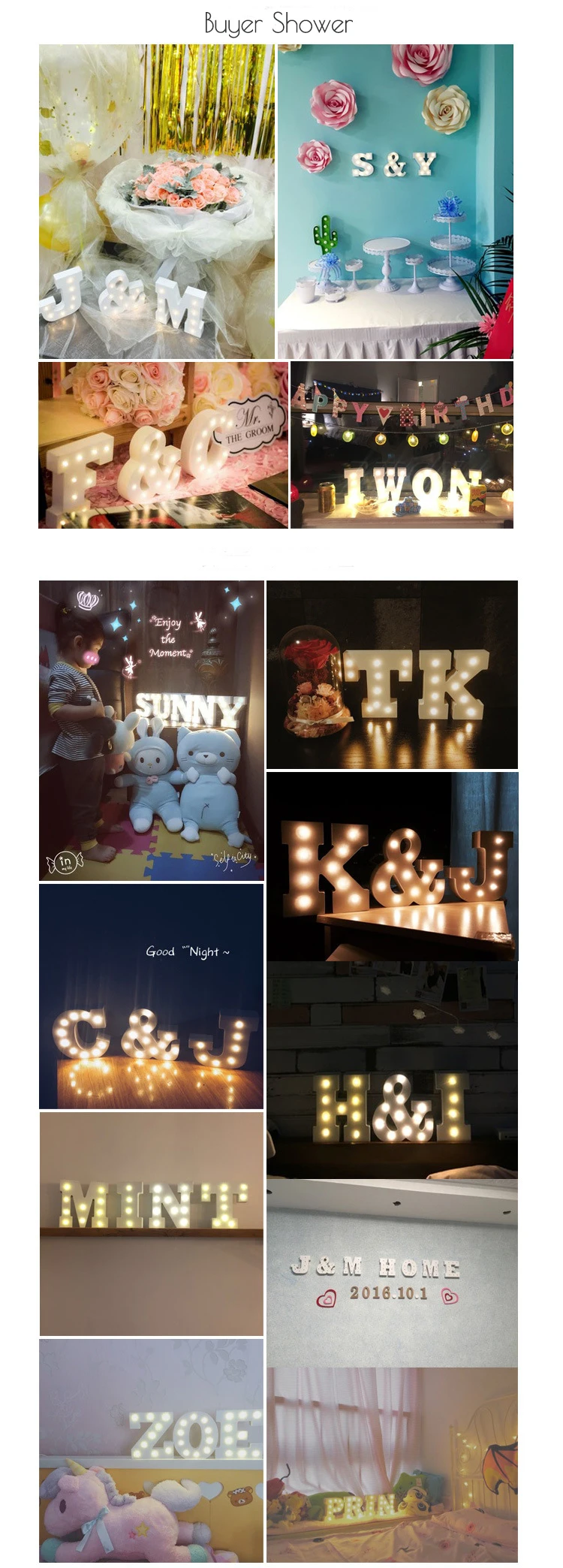Деревянный Детский Ночной светильник в скандинавском стиле, светодиодный светильник с буквенным принтом, ночной светодиодный светильник, Настенный декор для детской спальни, Свадебный декор