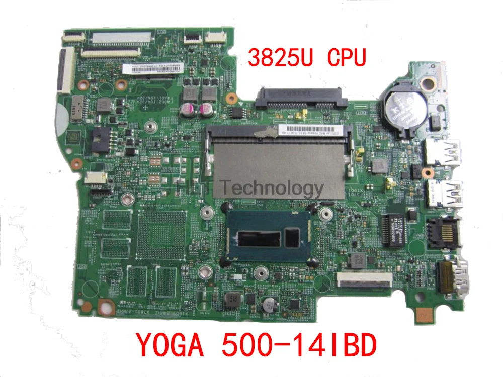 HOLYTIME ноутбука материнская плата для Lenovo YOGA 500 14IBD Flex3 1470 5B20K17781 с SR24B 3825U 448.03N03.001M MB 100%