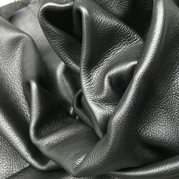 

Black natural wrestling soft leather soft lychee yellow cowhideleather full grain wrinkles 1.4-1.6mm thick Free shipping