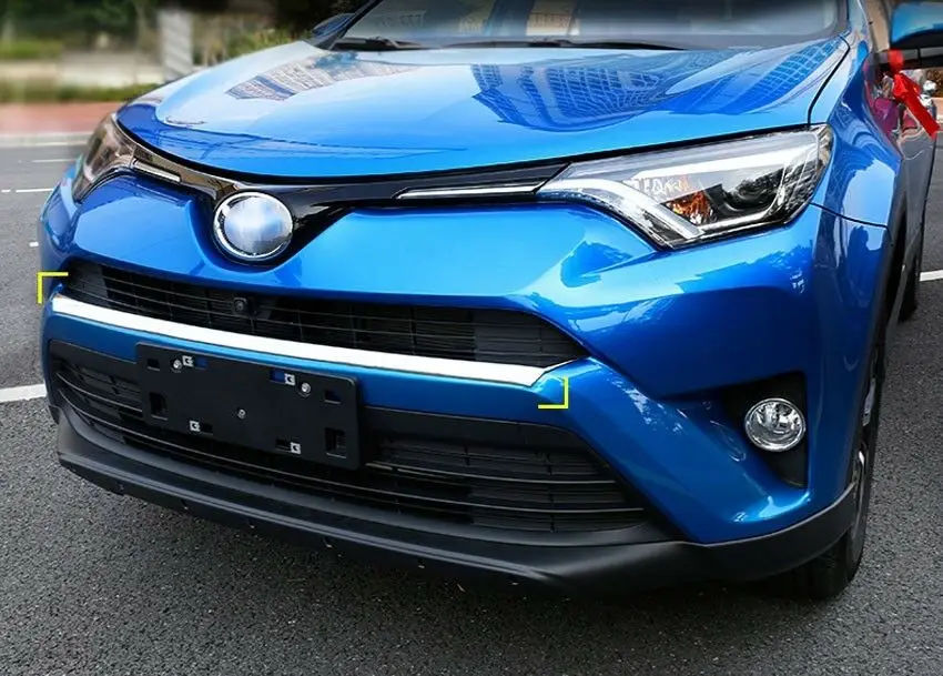Подходит для Toyota RAV4 ABS высокое качество Автомобильный передний бампер протектор капота Крышка полосы