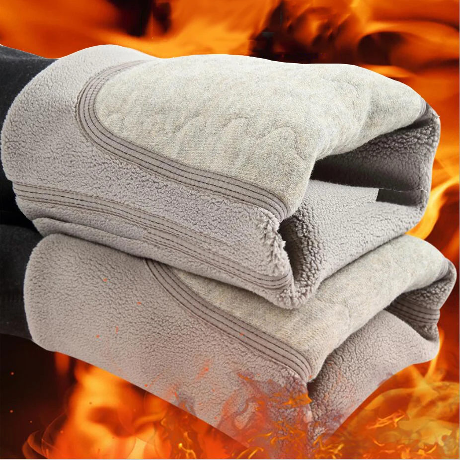 

Hot 600g 100% Wool Kneepad Thick Warm Men's Winter Thermal Underwear Long Johns Pants Underpants Man Leggings Homme Men Tights