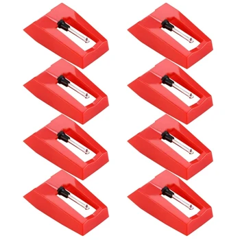 

8 Pcs Record Player Needle Turntable Diamond Replacement Stylus Needles for Vinyl Record Player