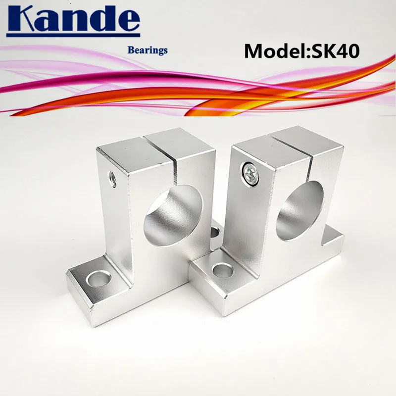 Kande подшипники 2 шт. SK40 40 мм Линейный вал Поддержка 3D принтеры раздвижные SK40 40 мм