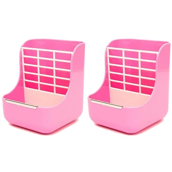 

2 in 1 Food Hay Feeder for Guinea Pig,Rabbit,Indoor Hay Feeder for Guinea Pig,Rabbit,Chinchilla,Feeder Bowls Use for Grass & Foo