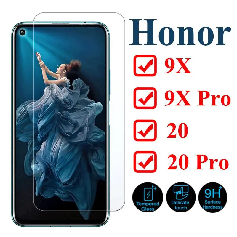 Закаленное стекло для Huawei Honor 9X 20 Pro 2 шт. защитная пленка экрана Защитное