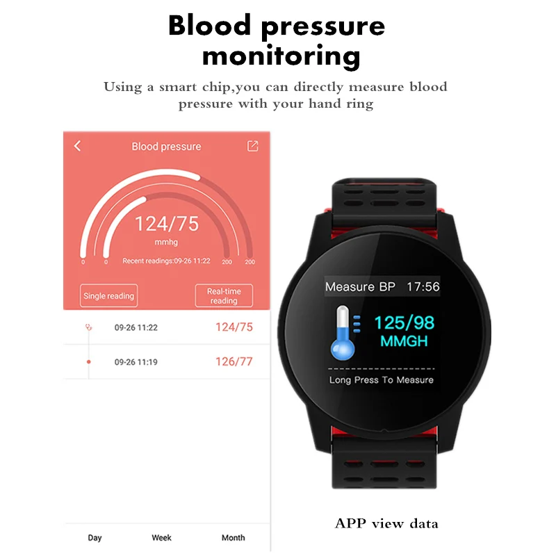 Men  women Sports Smart Watch  Heart Rate Monitor Blood Pressure Fitness Tracker Smartwatch GPS Sport Watch for Android Ios
