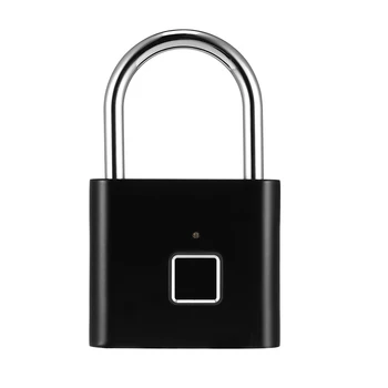 

Indoor Keyless Zinc Alloy Door Lock Smart Touch Home Security Rechargeable Fingerprint Password Household Quick Unlock Padlock