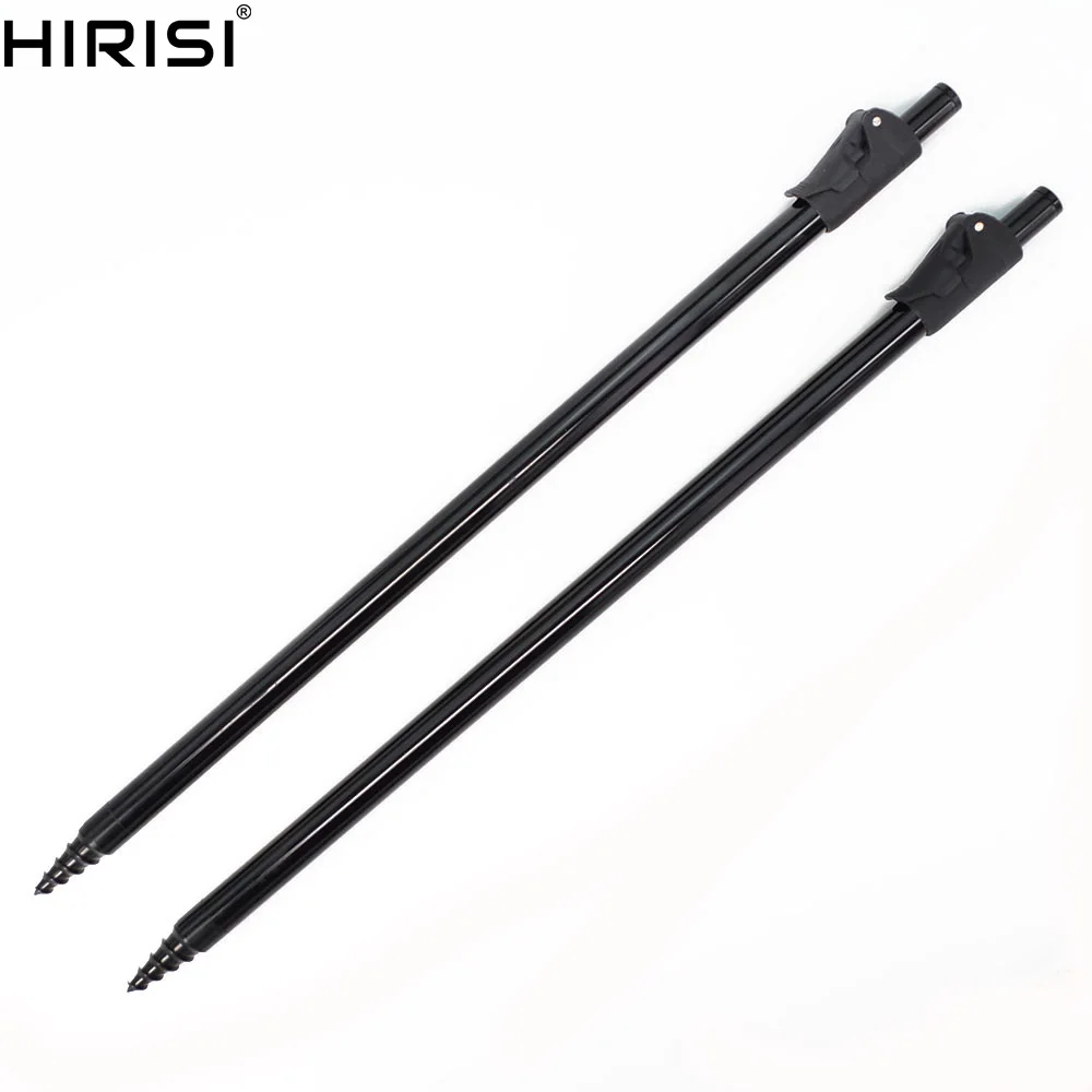 2 x Carp Fishing Bank Sticks 45-80cm Rod Support Telescopic Banksticks | Спорт и развлечения