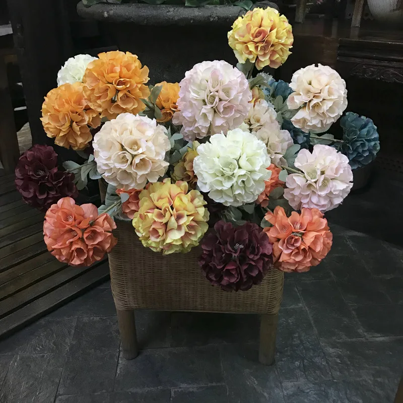 Imitation Flowers Hydrangea Model Room Home Living Room Desktop Decoration High Branch Bouquet Wedding Route Guide Decorative Co Aliexpress Imitation Flowers Hydrangea Model Room Home Living Room Desktop Decoration High Branch Bouquet Wedding Route Guide Decorative Co Aliexpress
