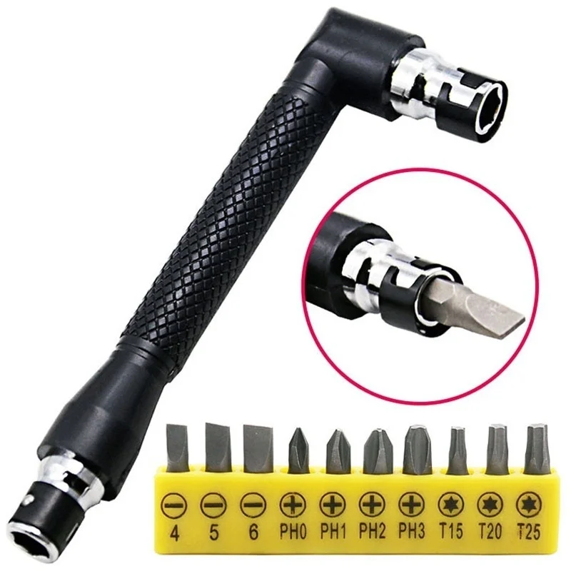 

Mini double socket L-shaped double-head screwdriver can change head manual tool