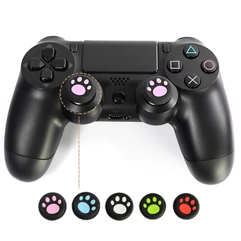 

10Pcs/Set Cat Claw Silicone Thumbstick Grips Cap For PlayStation 4 PS4 L41F