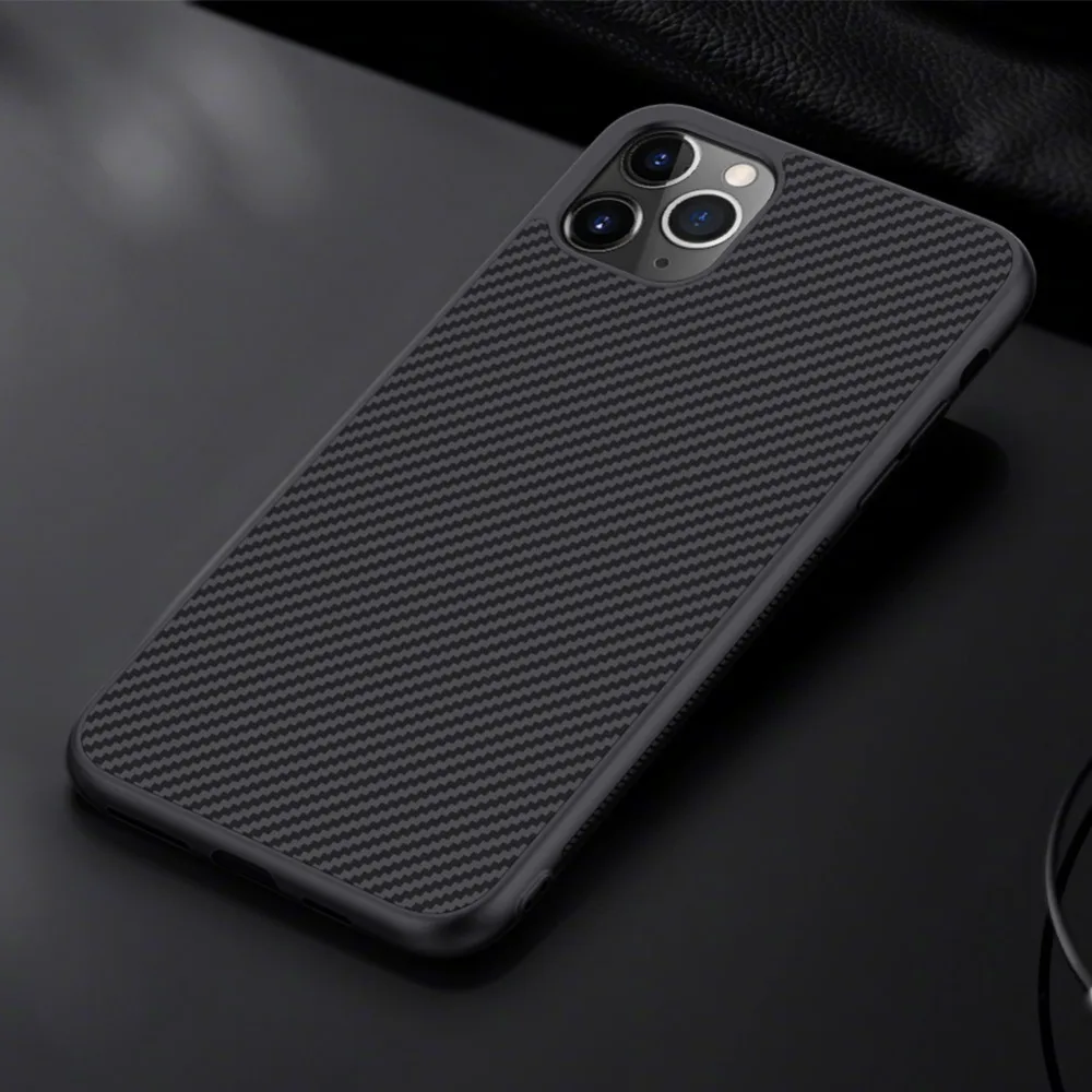 Для Apple iphone 11/11 Pro/11 Pro Max чехол Nillkin из синтетического углеродного волокна PP пластиковая задняя крышка Ультратонкий Роскошный чехол