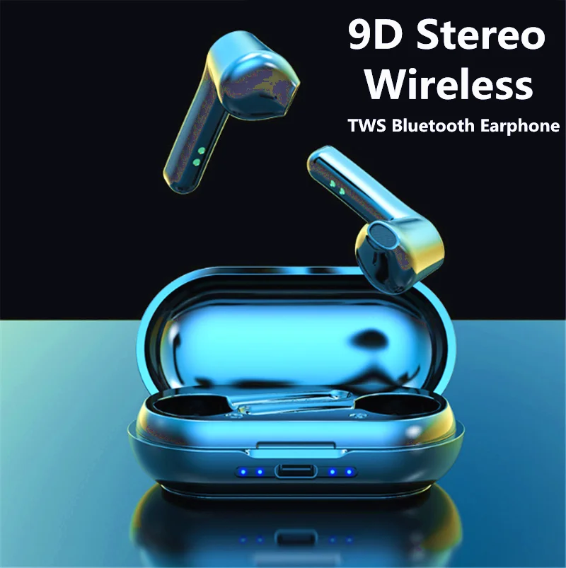 

tws Wireless Bluetooth Earphone Waterproof Sports Headset Hifi 9D Stereo Mini Earbuds Noise Canceling Headsets xiaomi huawei