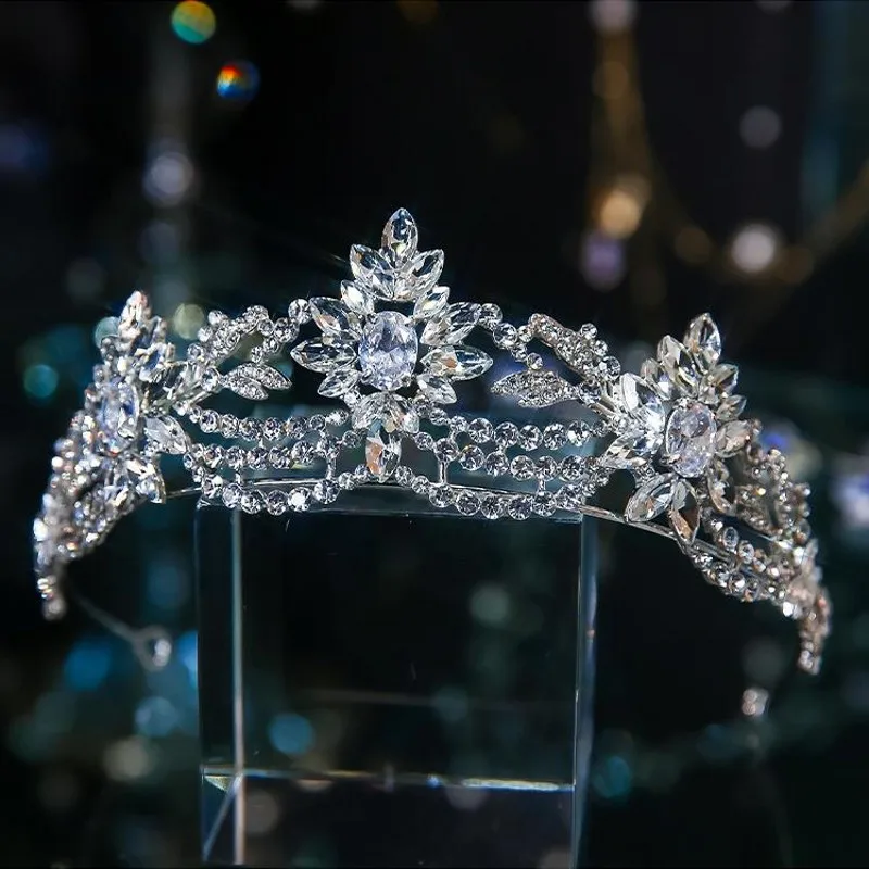 Bridal Tiaras Crown Rhinestone Pageant Diadema Collares Headpieces Wedding Hair Accessories