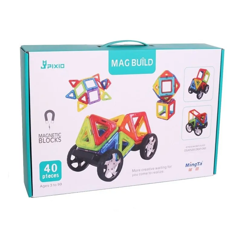 

Ming Tower Flexible Pulling Magnetic Sheet Kindergarten Early Childhood ENLIGHTEN Magnetic Construction Building Blocks Boys And
