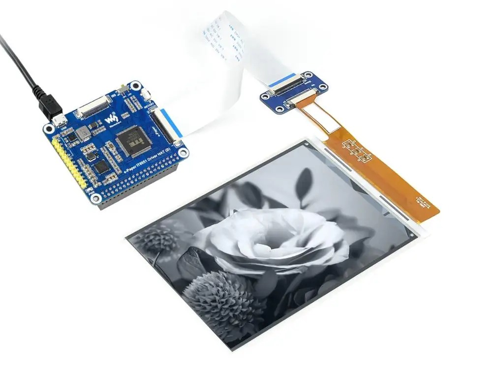 6 дюймовый E Ink дисплей шляпа для Raspberry Pi 1448*1072 высокое разрешение черный/белый 16