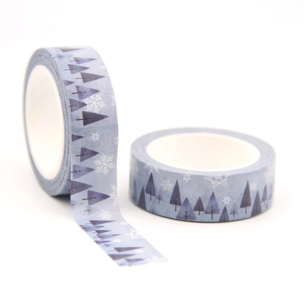 

1 шт./лот, 15 мм * 10 м, липкая лента для защиты от солнечных лучей, снега, зимы, снега, Васи, Маскировочные наклейки, DIY канцелярские принадлежности, школьные принадлежности